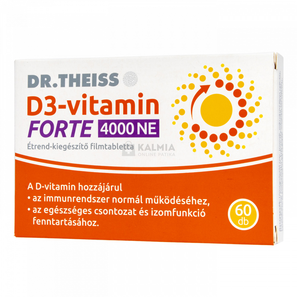 Dr Theiss D3 Vitamin Forte Filmtabletta 4000 NE 60 Db Onl