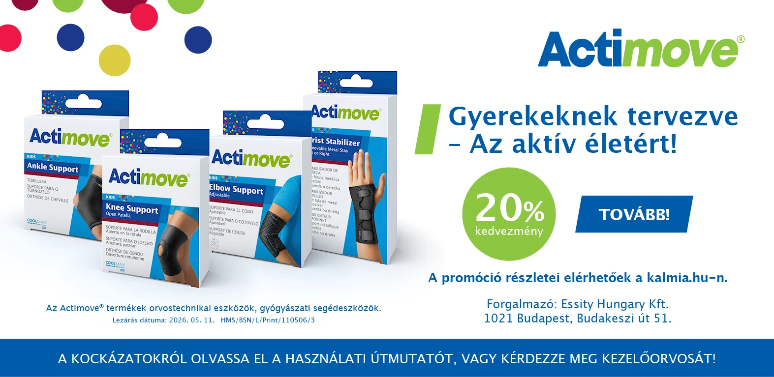 Actimove gyerekeknek tervezve promóció