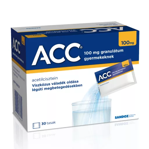 ACC 100 mg granulátum gyermekeknek 30 x 3 g