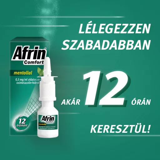 Afrin Comfort mentollal 0,5 mg/ml oldatos orrspray 15 ml