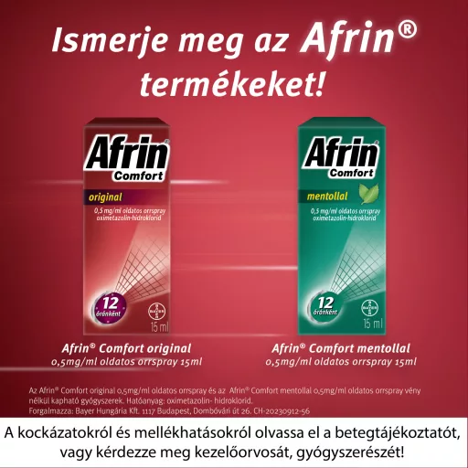 Afrin Comfort original 0,5 mg/ml oldatos orrspray 15 ml