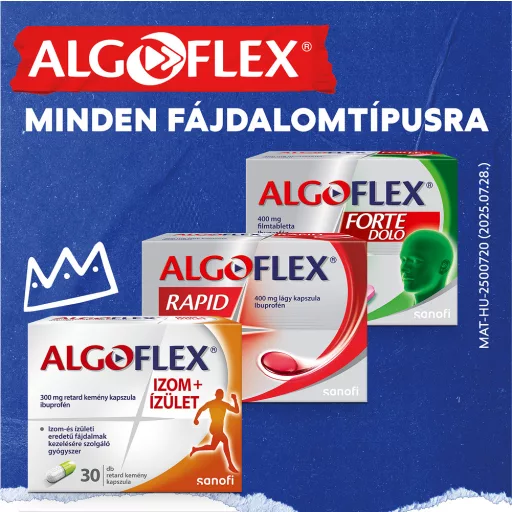 Algoflex Izom+ízület 300 mg retard kemény kapszula 30 db