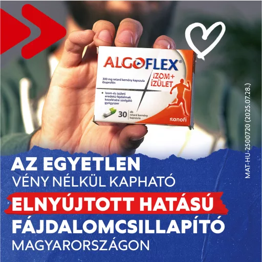 Algoflex Izom+ízület 300 mg retard kemény kapszula 30 db