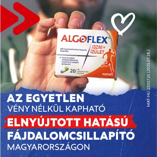 Algoflex Izom+ízület 300 mg retard kemény kapszula 20 db