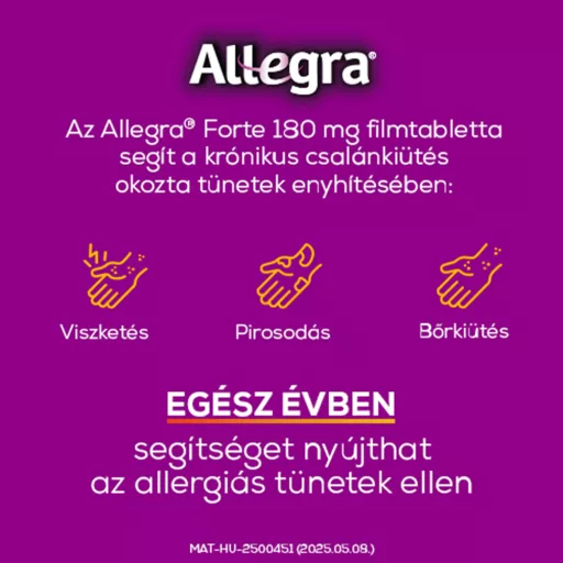 Allegra Forte 180 mg filmtabletta 30 db