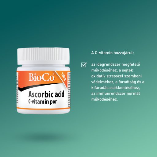 Bioco Ascorbic Acid C-vitamin por 180 g