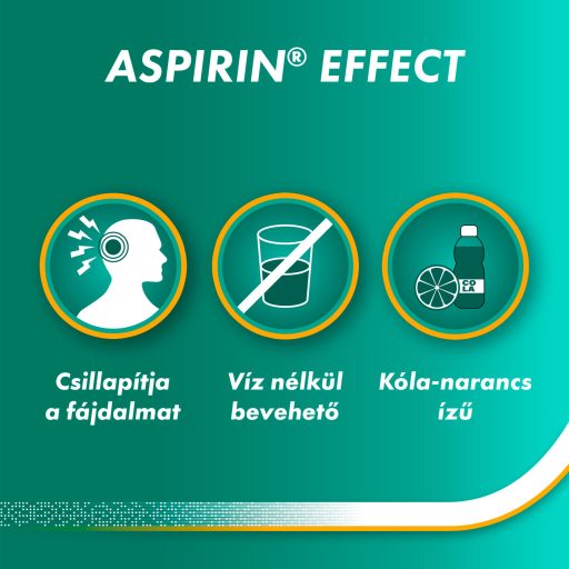 Aspirin Effect 500 mg szájban diszpergálódó granulátum 10 db