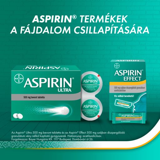 Aspirin Effect 500 mg szájban diszpergálódó granulátum 10 db
