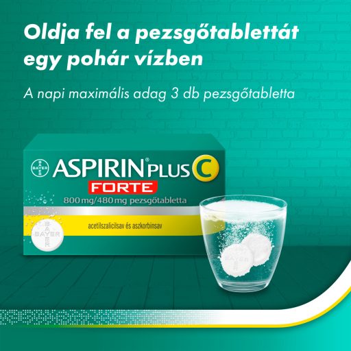 Aspirin Plus C Forte 800 mg/480 mg pezsgőtabletta 20 db