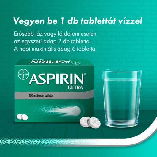 Aspirin Ultra 500 mg bevont tabletta 20 db