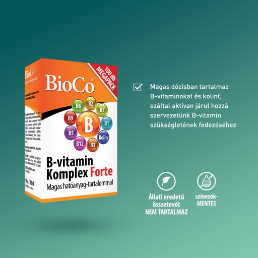 Bioco B-Vitamin Komplex Forte tabletta 100 db
