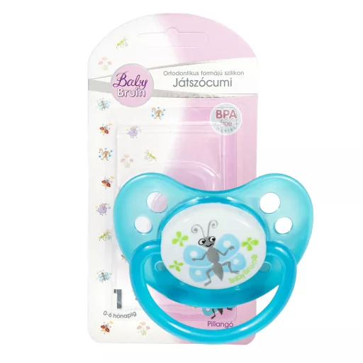 Baby Bruin szilikon etetőcumi tejes 1-es méret 2 db