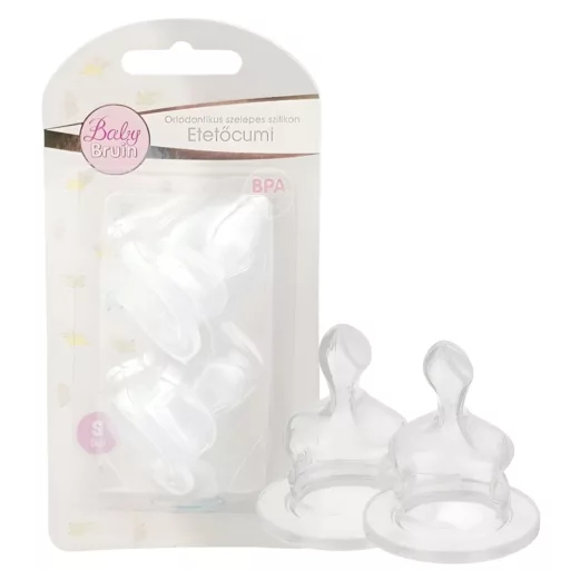 Baby Bruin szilikon teás etetőcumi 2-es méret 2db
