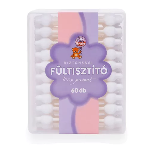 Baby Bruin biztonsági fültisztító pálcika 60 db