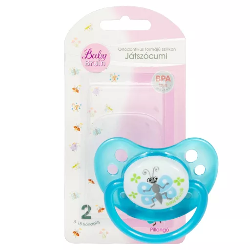 Baby Bruin Játszócumi szilikon 2-es méret pillangó 1 db