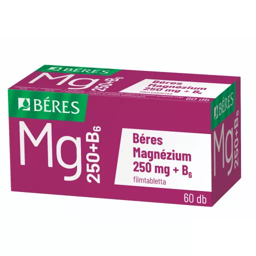 Béres Magnézium 250 mg + B6 filmtabletta 60 db