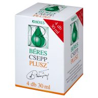 Béres Csepp Plusz belsőleges oldatos cseppek 4 x 30 ml