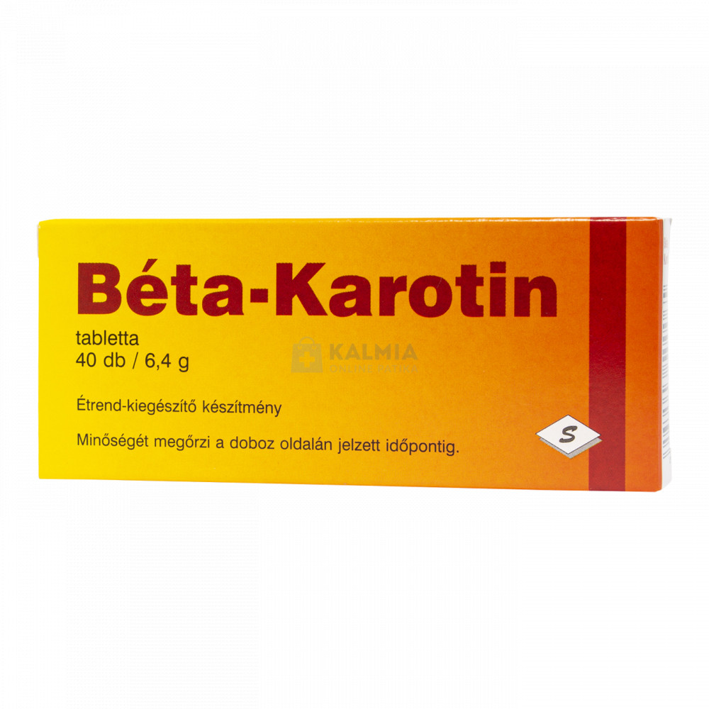 Béta-Karotin tabletta 40 db - Online patika vásárlás
