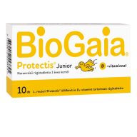  BioGaia Junior + D-vitamin étrend-kiegészítő rágótabletta 10 db