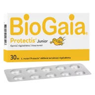 BioGaia Junior eper ízű étrend-kiegészítő rágótabletta 30 db