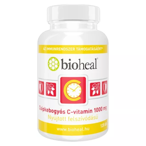 Bioheal Csipkebogyós C-vitamin 1000 mg rágótabletta 120 db