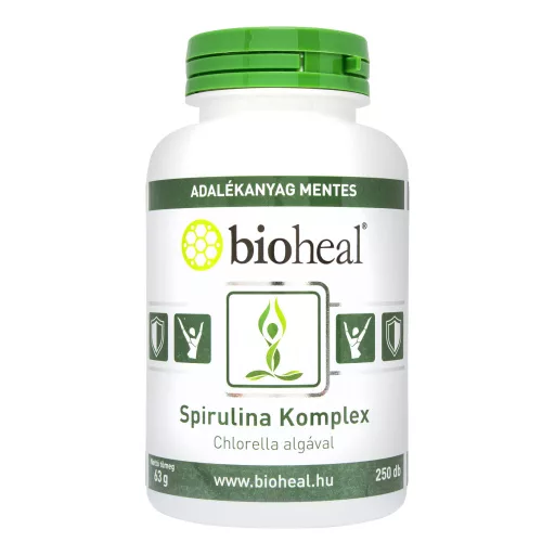Bioheal Spirulina Komplex Chlorella algával tabletta 250 db