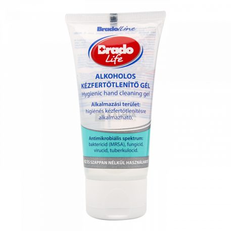 Bradolife kézfertőtlenítő gél (tubusos) 50 ml