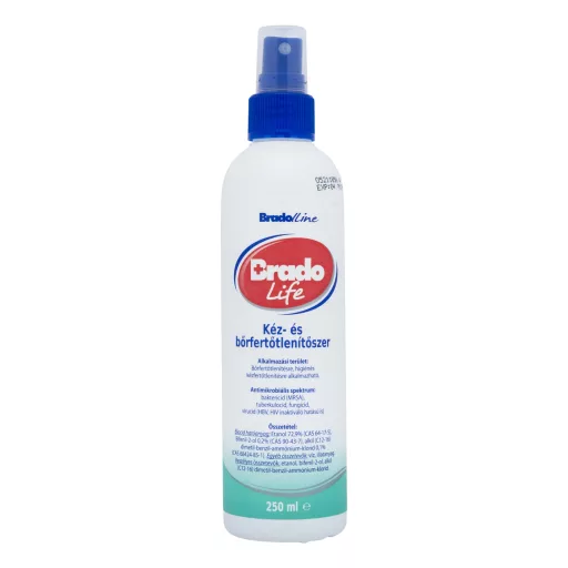 Bradolife kéz és bőrfertőtlenítő spray 250 ml