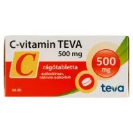 Teva C-vitamin rágótabletta 500 mg 60 db