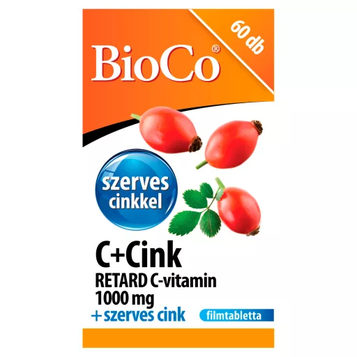 Bioco C+Cink retard C-vitamin 1000 mg filmtabletta 60 db