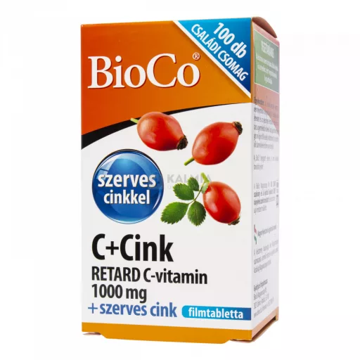 Bioco C+Cink retard C-vitamin 1000 mg filmtabletta 100 db