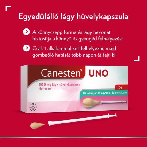 Canesten Uno 500 mg lágy hüvelykapszula