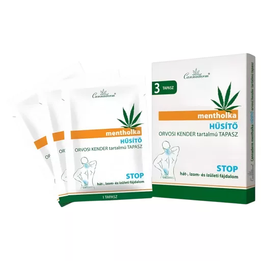 Cannaderm Mentholka hűsítő tapasz 3 db