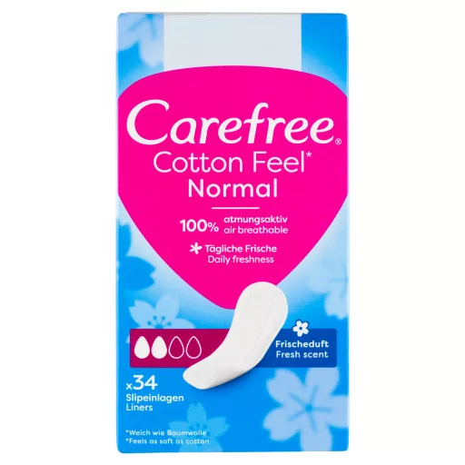 Carefree Cotton Fresh tisztasági betét friss illattal 34 db