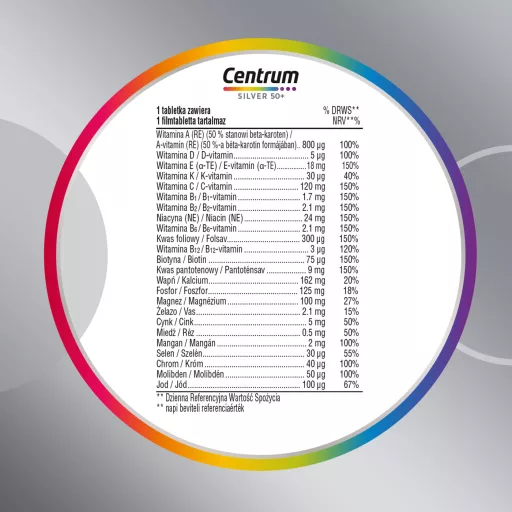 Centrum Silver 50+ filmtabletta 100 db