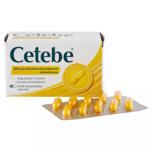 Cetebe 500 mg retard kemény kapszula 60 db