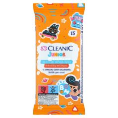 Cleanic Junior antibakteriális törlőkendő 15 db