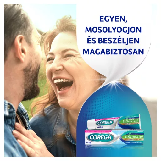 Corega friss ízű műfogsorrögzítő krém 40 g