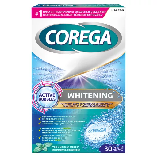 Corega Whitening tisztító tabletta 30 db