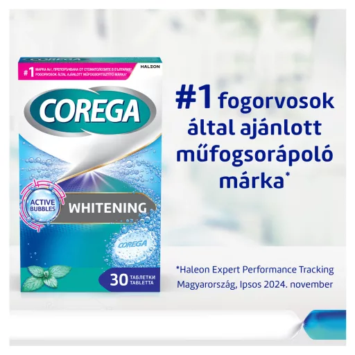 Corega Whitening tisztító tabletta 30 db