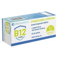 Ergo Products Cyanocobalamin B12-vitamin tabletta 50 db