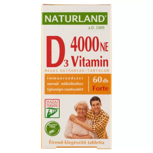 Naturland D Vitamin Forte tabletta 60 db