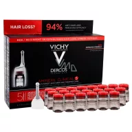   Vichy Dercos Aminexil Clinical 5 többfunkciós hajhullás elleni ampullák férfiaknak 26 ml