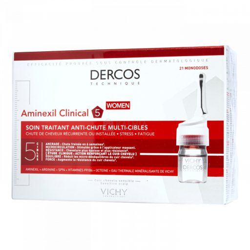 Vichy Dercos Aminexil Clinical hajhullás elleni ampulla nőknek 21 x 6 ml