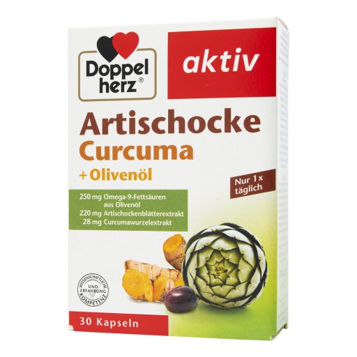 Doppelherz aktív articsóka kurkuma + olívaolaj kapszula 30 db