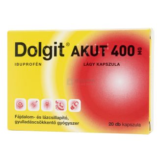 Dolgit Akut 400 mg lágy kapszula 20 db