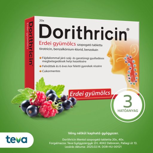 Dorithricin Erdei gyümölcs szopogató tabletta 20 db