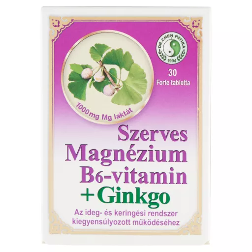 Dr. Chen Magnézium B6-vitamin +Ginkgo Forte tabletta 30 db