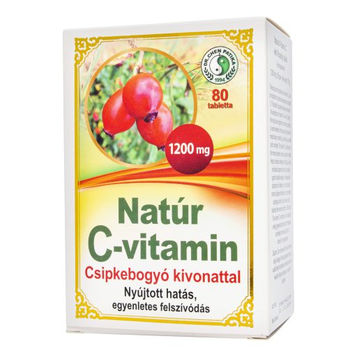 Dr. Chen Natúr C-vitamin 1200 mg csipkebogyó kivonattal tabletta 80 db