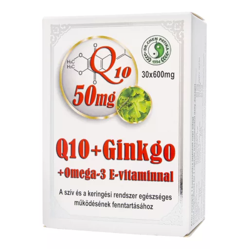 Dr. Chen Q10+Ginkgo+Omega-3+E-vitamin kapszula 30 db